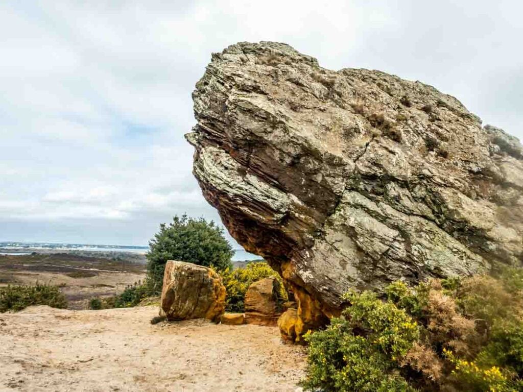 side view of agglestone rock