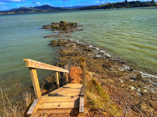 steps to headland