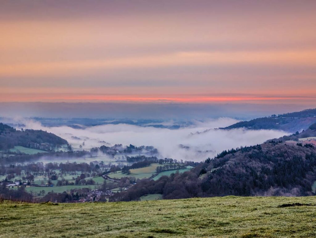 sunrise and cloud inversion from the shack