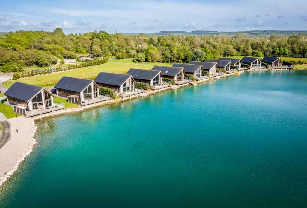 view of the luxury lodges Carnforth