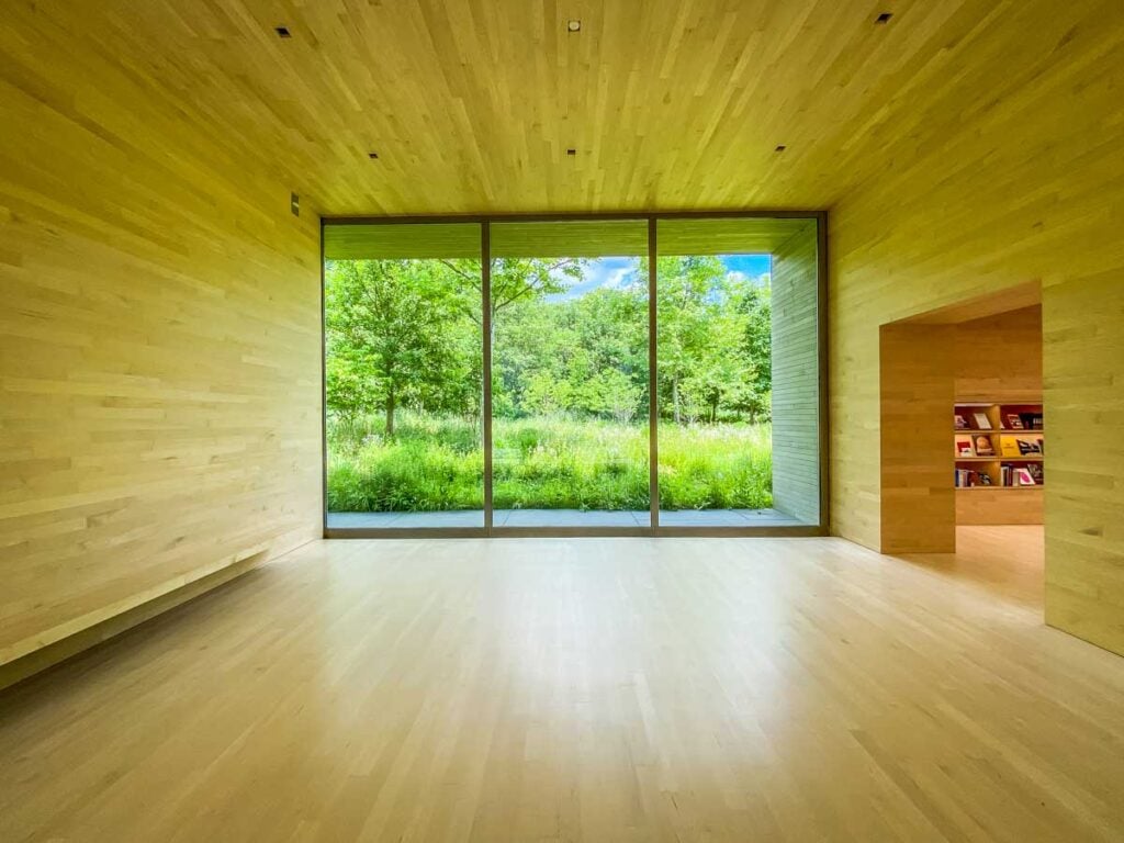 The Arrival Hall at Glenstone Museum